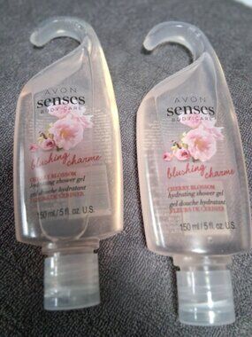 AVON Senses Cherry Blossom Hydrating Shower Gel 5 fl oz each Set of 2 NEW